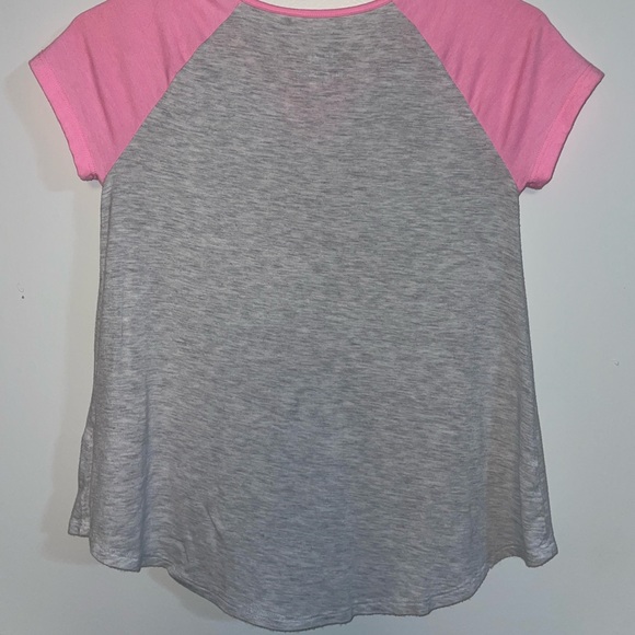 NWOT Justice baseball sleeve T-shirt - Picture 2 of 3